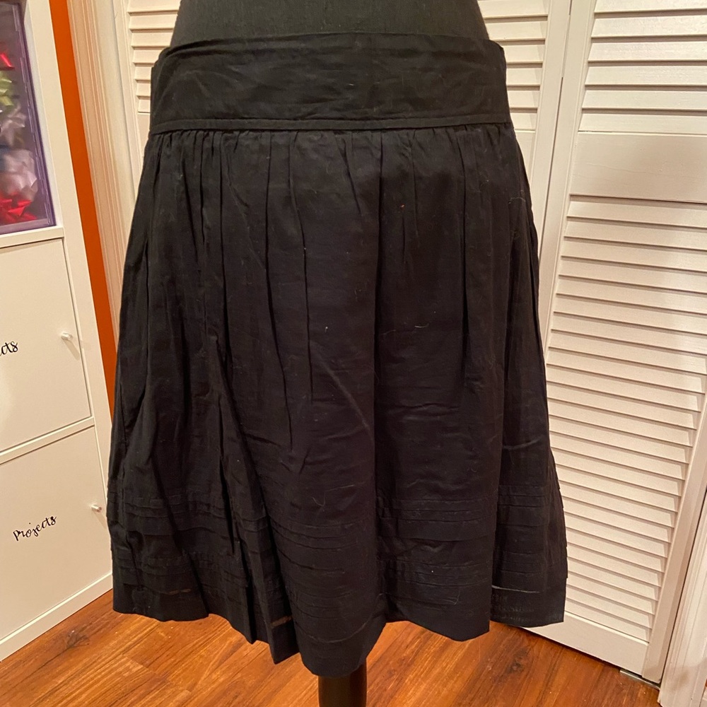 LOFT black cotton skirt - EUC